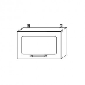 Гарда ВПГС 600 шкаф верхний горизонтальный со стеклом в Якутске - yakytsk.mebelnovo.ru | фото