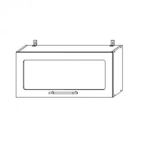 Гарда ВПГС 800 шкаф верхний горизонтальный со стеклом в Якутске - yakytsk.mebelnovo.ru | фото