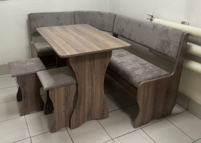 Кухонный уголок Миссия V велюр(серый) в Якутске - yakytsk.mebelnovo.ru | фото