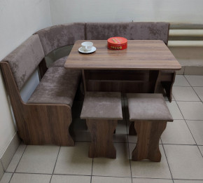 Кухонный уголок Миссия V велюр(серый) в Якутске - yakytsk.mebelnovo.ru | фото