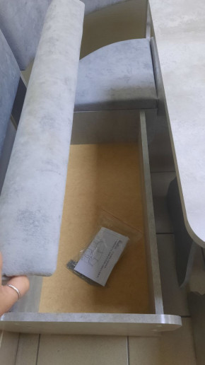 Кухонный уголок Миссия V велюр (цемент) в Якутске - yakytsk.mebelnovo.ru | фото