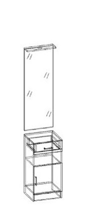 Машенька зеркало с тумбой в Якутске - yakytsk.mebelnovo.ru | фото