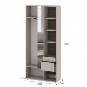 Вешалка с зеркалом Одетта (ВШ1) в Якутске - yakytsk.mebelnovo.ru | фото